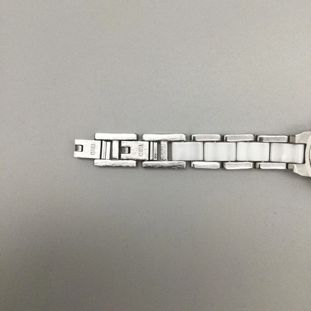Armitron Now Womens Watch 24mm White Ceramic Bracelet Crystals New Battery 6